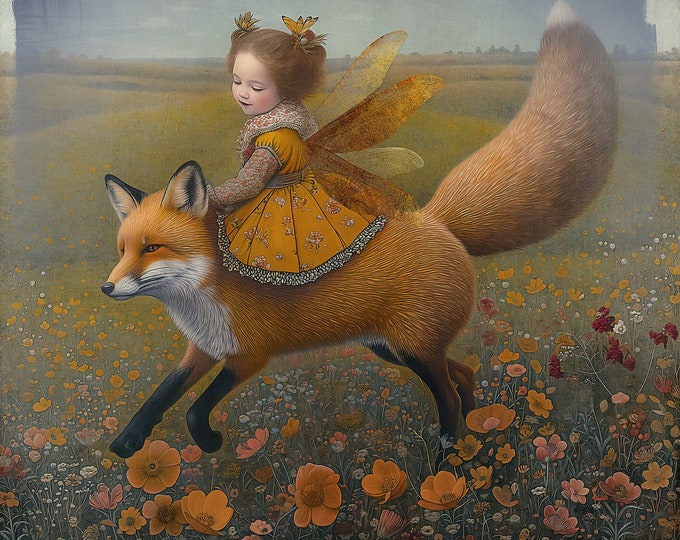 SIGNED NUMBERED print - The Fox and the Fairy