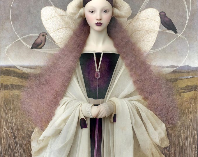 SIGNED ARTIST'S PROOF - Serenity - surreal renaissance art