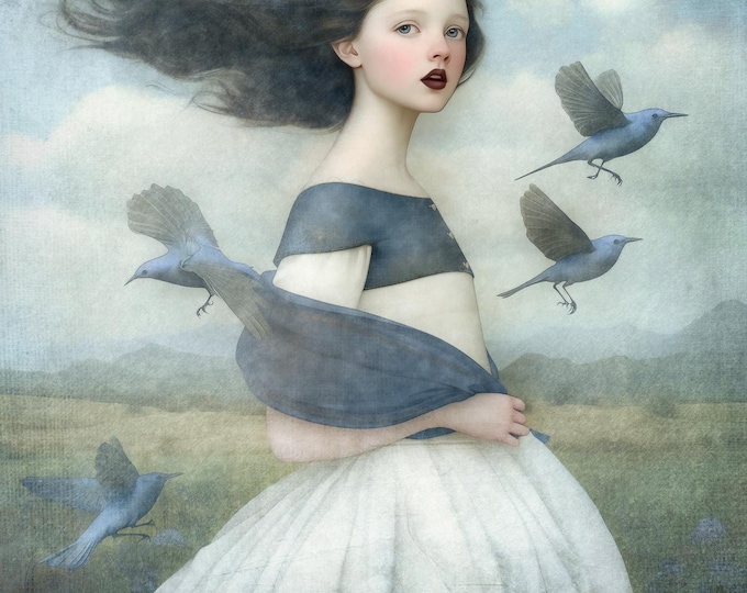 SIGNED NUMBERED GICLEE art print - The Bluebird