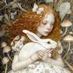 SIGNED NUMBERED print - Follow the White Rabbit