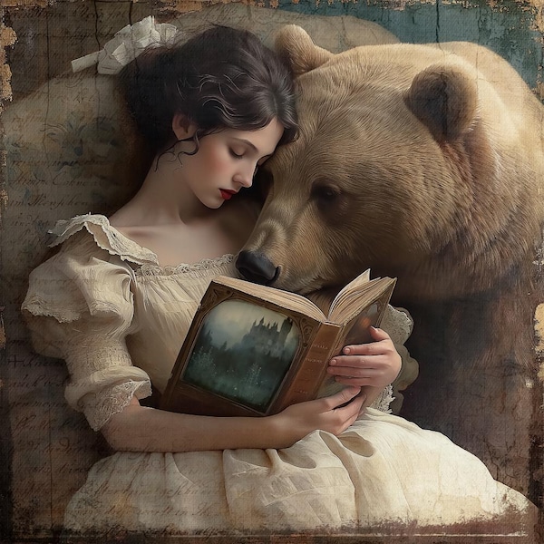 SIGNED NUMBERED GICLEE wall art print - Story Time