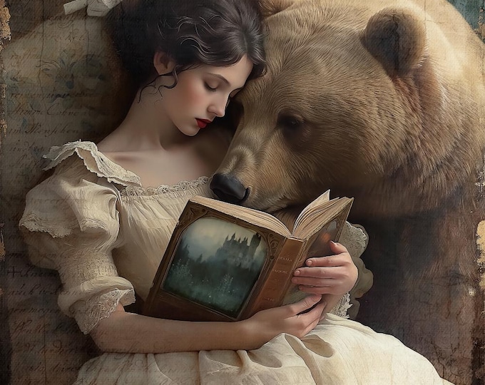 SIGNED NUMBERED GICLEE wall art print - Story Time