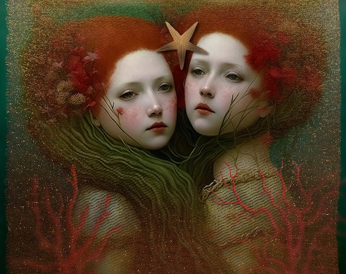 LIMITED EDITION signed art print - Mermaids #1
