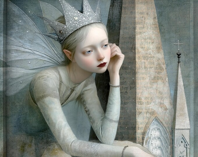SIGNED ARTIST PROOF - Giclee Art Print - the Lonely Fairy #2 - Etsy