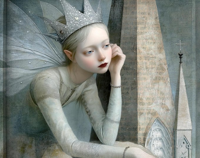 SIGNED NUMBERED GICLEE art print - The Lonely Fairy #2