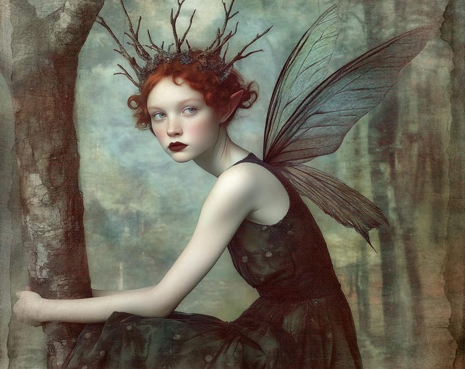 SIGNED NUMBERED GICLEE art print - The Lonely Fairy #2