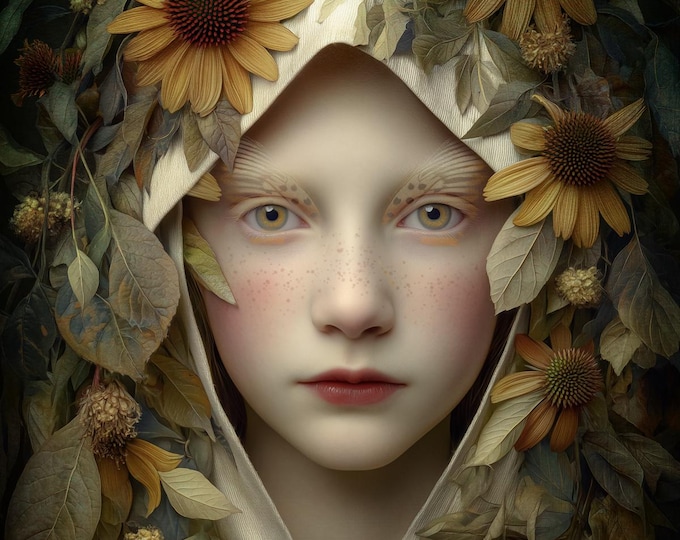 Signed gothic art - The Solstice - cloud celestial fantasy surreal limited edition giclee