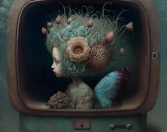 LIMITED EDITION SIGNED giclee art print - Come Down in Time #1