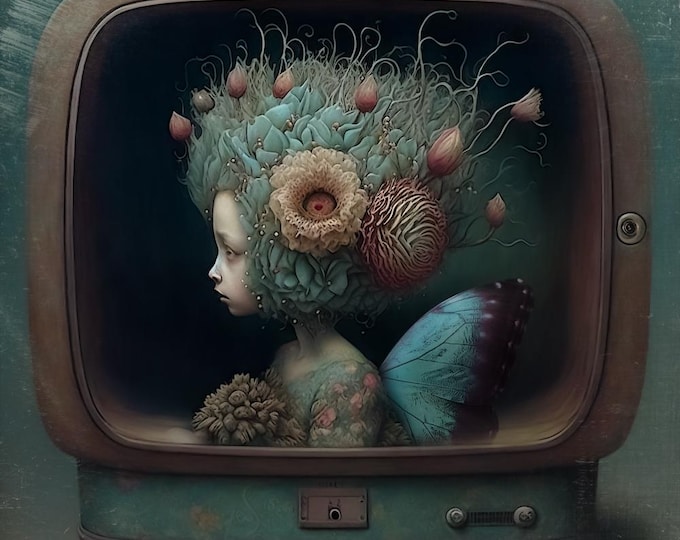 LIMITED EDITION SIGNED giclee art print - Come Down in Time #1
