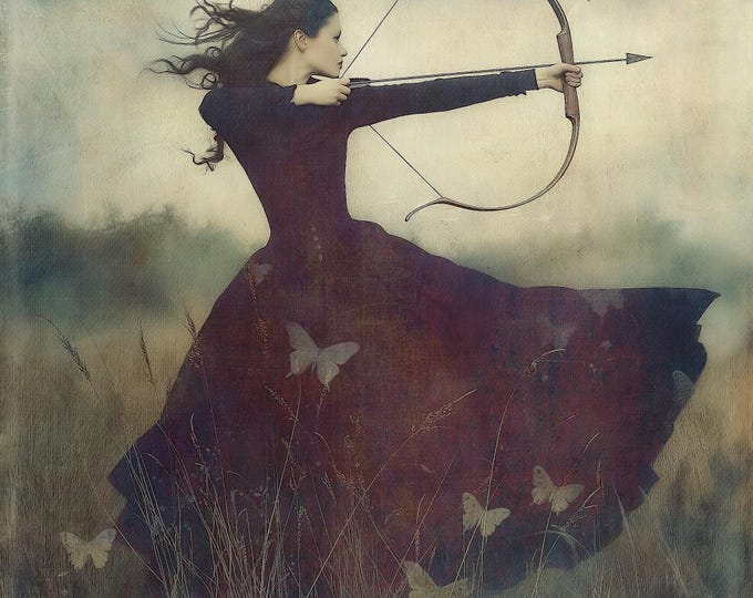 SIGNED NUMBERED GICLEE zodiac wall art print - Sagittarius the Archer