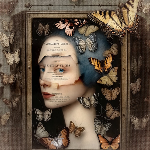 SIGNED NUMBERED digital art print - The Butterfly Box