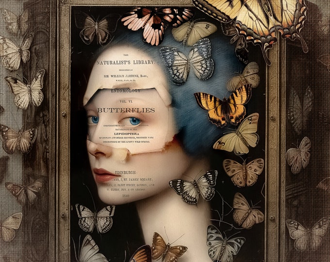 SIGNED NUMBERED digital art print - The Butterfly Box