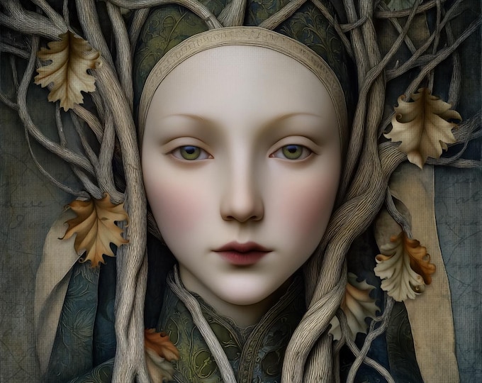 Autumn Leaves - signed limited edition print - archival paper giclee ink - fall decor