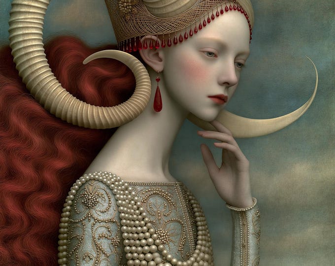 ARTIST PROOF SIGNED - Zoe - byzantine portrait, giclee ink and archival paper
