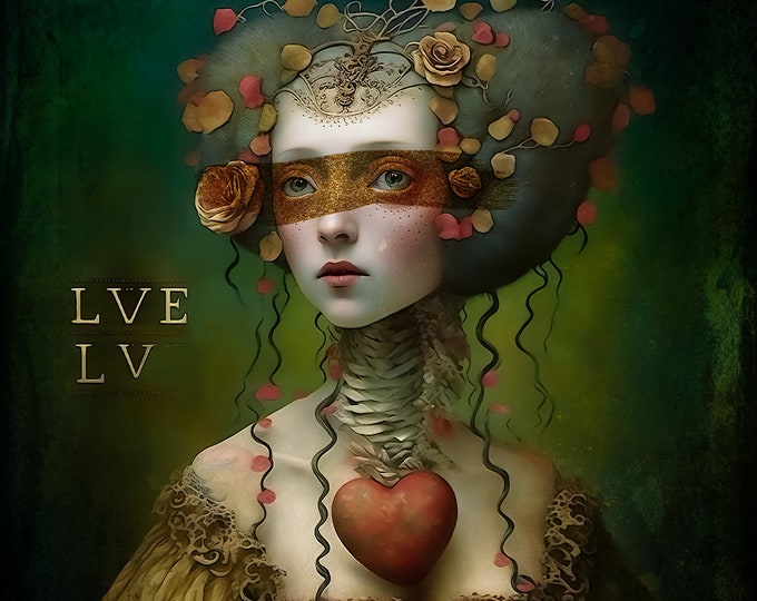 SIGNED NUMBERED art print - She Lives on Love Street