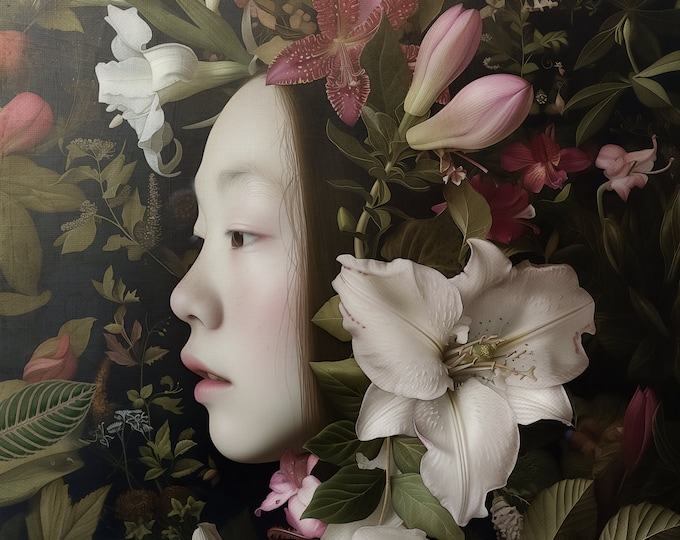 SIGNED ART PRINT - The Flower Girl #2