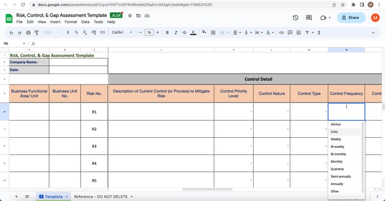 Risk Assessment and Risk Register Template: Excel & Google Sheets - Etsy