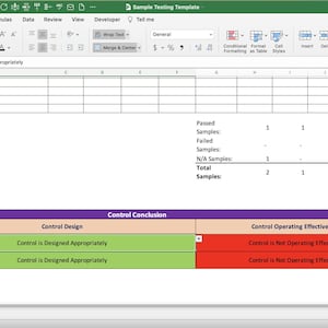 Streamlined Control Sample Testing Excel Template | Optimize Your ...