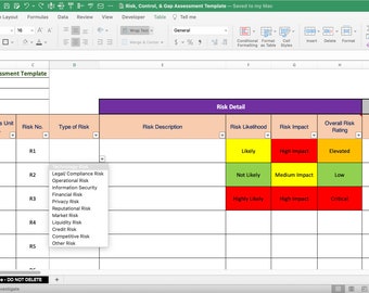 Risk Assessment and Risk Register Template: Excel & Google Sheets