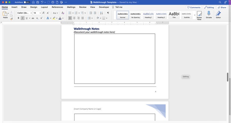 Walkthrough Notes Ultimate Audit and Assessment Walkthrough Template - Word Based ...