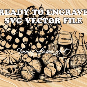 Charcuterie Board SVG | Cutting Board | Chopping Board | Instant Download | Fancy Charcuterie Definition Svg | Cut | Laser Engrave File