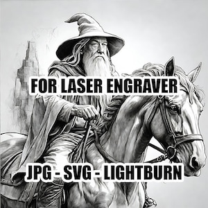 Lord Of The Rings SVG | Tolkien Gifts | Unique Images | Lotr | Gandalf | Hobbit | Sauron | Shadowfax | SVG and LIGHTBURN