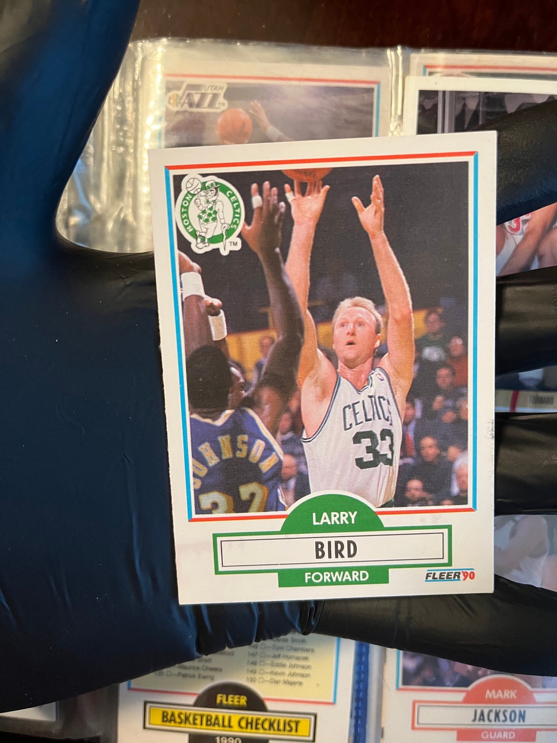 1990 Fleer 8 Larry Bird Basketball Card Etsy