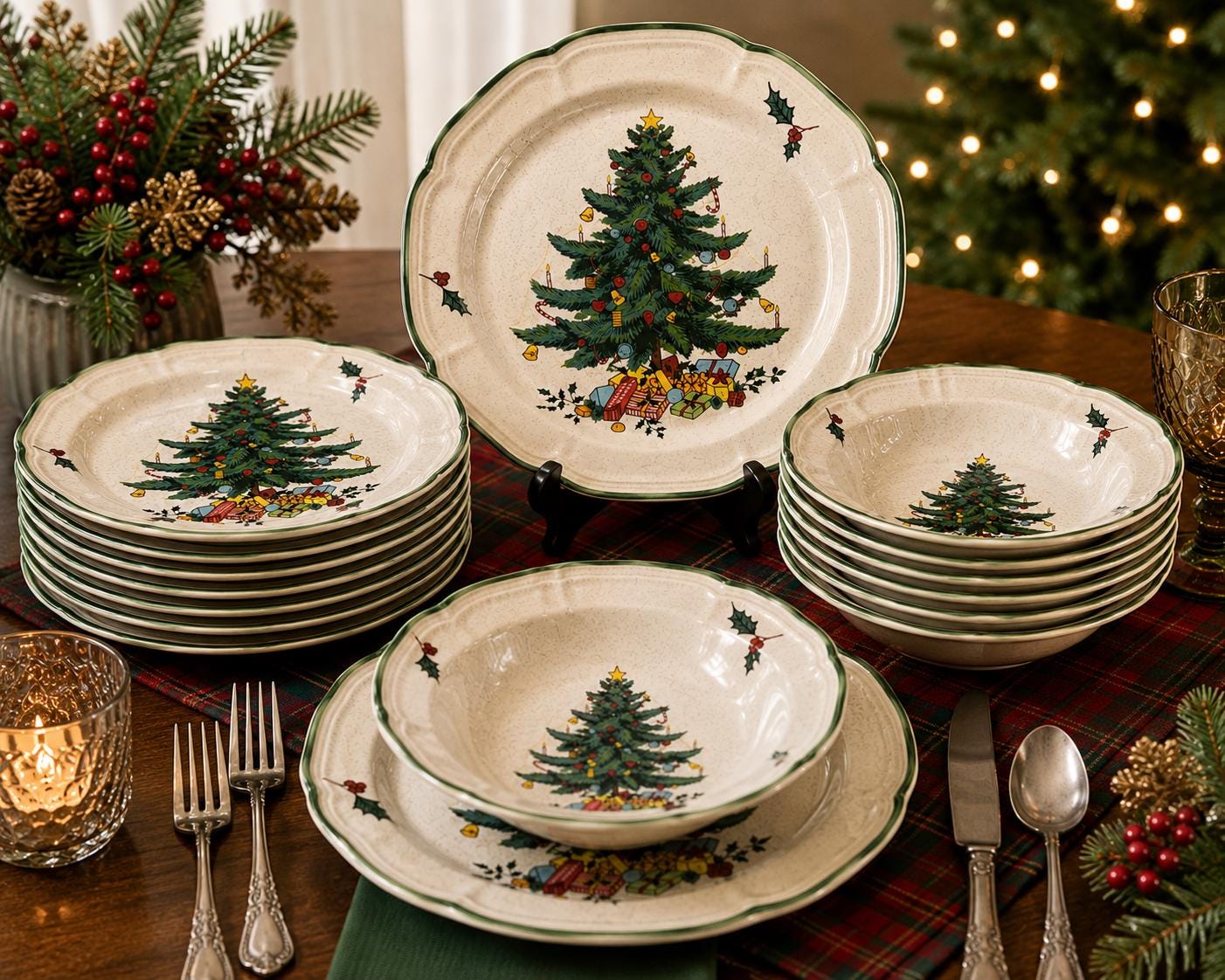 Mikasa Christmas Plates - Etsy