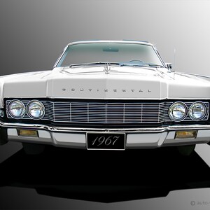 Automotive Fine Art Giclee prints, Lincoln, Continental, 1967
