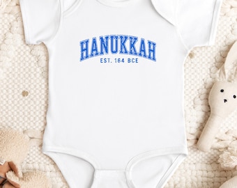 Hanukkah Baby Bodysuit, My 1st Hanukkah, Jewish Newborn Outfit, Jewish Baby, Jewish Baby Gift, Baby Shower Gift, Happy Hanukkah Outfit,
