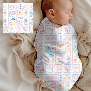 Hawaii Baby Swaddle Blanket Newborn Swaddle Hawaii Infant Blanket Surf Baby Shower Gift Hawaiian Baby Gifts New Parents Expecting Mom Gift