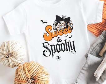 Coquette Halloween Toddler Girls Shirt Spooky Shirt Pumpkin Shirt For Girls Pumpkin Patch Shirts Fall Festival Shirt Trick or Treat Shirt
