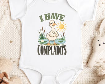 Funny Goose Baby Bodysuit, I Have Complaints Baby Outfit, Sassy Baby Clothes, Funny Baby Gift, Goose Lover Gift, Baby Shower Gift