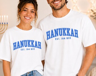 Vintage Hanukkah Shirt, Retro Hanukkah T-Shirt, Jewish Holiday Shirt, Matching Hanukkah Shirts, Jewish Gift for Men Women, Jewish AF