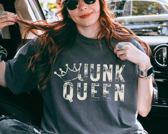 Junk Queen I'd Rather Be Thrifting Shirt Thrift Shirt Vintage Thrifter Shirt Unisex Thrifting T-Shirt Young Adult Gift for Thrifter