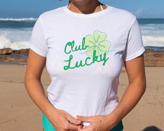 Camiseta de bebé Lucky Camiseta de bebé de Irlanda Camiseta con gráfico de trébol Camiseta del día de San Patricio Camiseta de niña Lucky Camiseta de niña irlandesa Camiseta del día de San Patricio