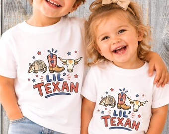 Texas Toddler Shirt, Lil Texan Kids Shirt, Western Toddler Tee, Texas Kids Gift, Cowboy Toddler Shirt, Western Kids Gift,Texas Birthday Gift