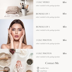 UGC Portfolio UGC Creator UGC Media Kit User Generated Content Ugc Creator Canva Template image 2