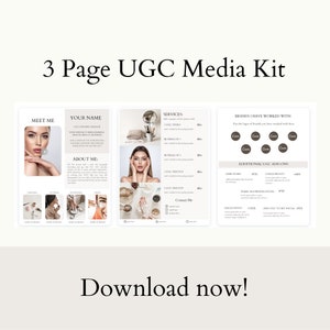 UGC Portfolio UGC Creator UGC Media Kit User Generated Content Ugc Creator Canva Template image 5