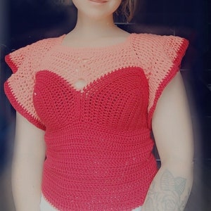 Butterfly top crochet pattern