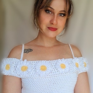 Daisy top crochet pattern