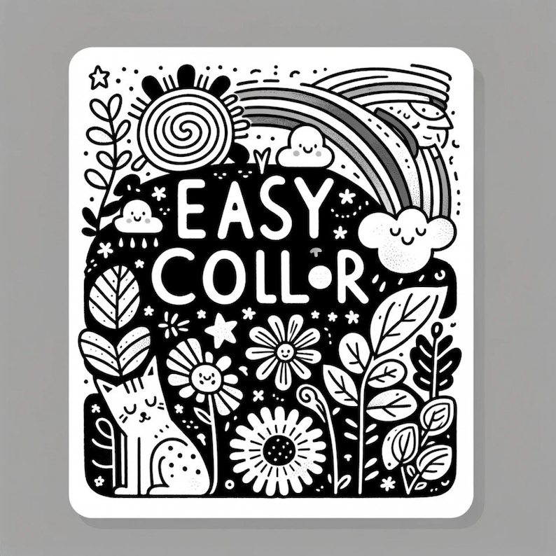 Coloring Book for Girls Electronic Format Instant Download Etsy
