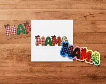 Christmas Mama PNG, Festive Holiday Design (Digital Download)