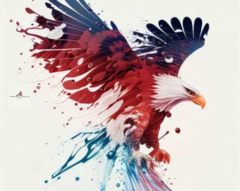 Digitaler Download, Kunst, Amerika. Wildnis Serie : "Patriots Flug"