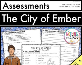 The City of Ember - Tests | Quizzes | Assessments - Printables for Homeschool or Classroom