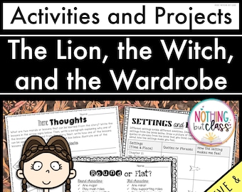 The Lion, the Witch, and the Wardrobe | Reading Response Activities and Projects | Guided Reading | Worksheets | Printable and Digital