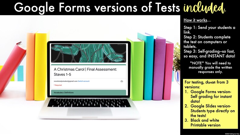 A Christmas Carol Test | Quiz | Assessment - Etsy