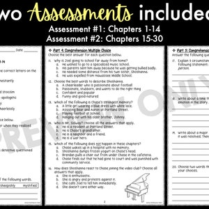 Restart Novel Study Unit | Literature Guide | Comprehension Worksheets ...