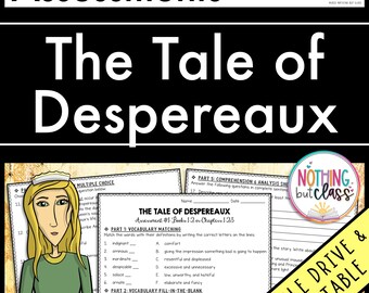 The Tale of Despereaux - Tests | Quizzes | Assessments for Novel Study