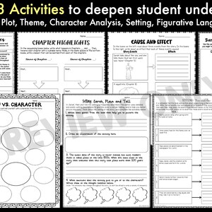 Sarah Plain and Tall Novel Study Unit | Literature Guide ...